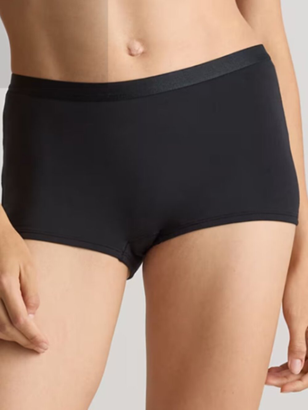 Quince Micromodal Boyshort (6-pack) Black S NEW